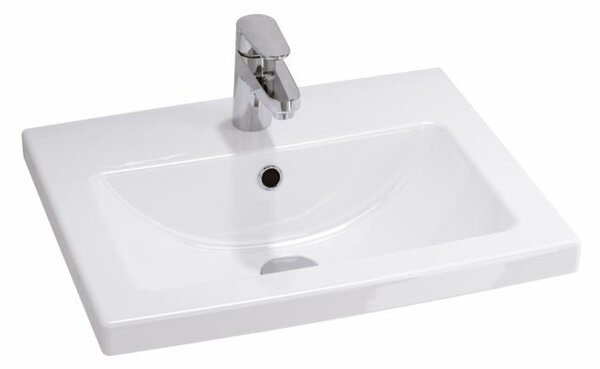 Cersanit - SET skříňka + umyvadlo, bílý lesk, LARA COMO 50, S801-146-DSM