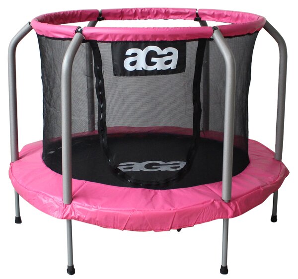 Aga Dětská trampolína 150 cm Růžovo-šedá