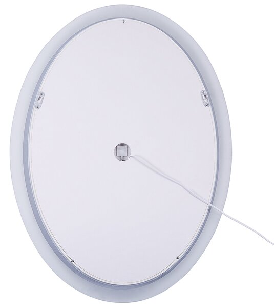LED koupelnové zrcadlo VIRIAT 60 cm 80 cm Stříbrná