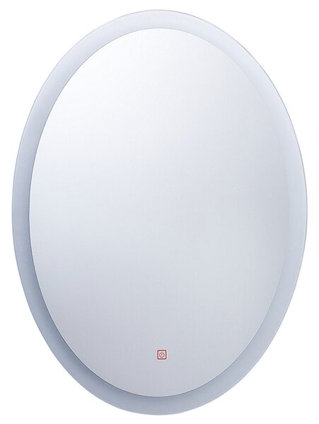 LED koupelnové zrcadlo VIRIAT 60 cm 80 cm Stříbrná