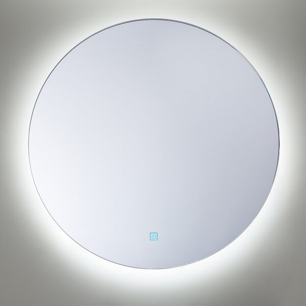 LED koupelnové zrcadlo CALLAC 60 cm 60 cm Stříbrná