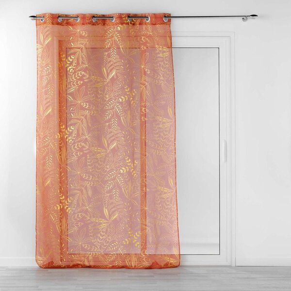Oranžová voálová záclona 140x280 cm Belflor – douceur d'intérieur