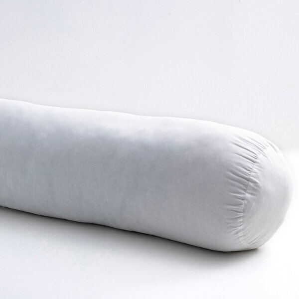 Bavlněný váleček s mikrogelovou výplní, tvrdý bílá 90 cm