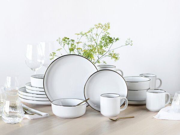 KOMBINOVANÁ SOUPRAVA 16dílné kamenina Creatable - Online Only nádobí, Online Only