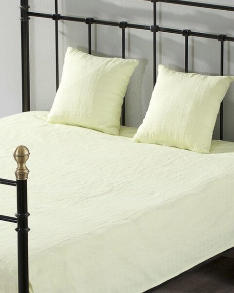 Sada Milena lime green 150x250cm pléd + 2 potahy