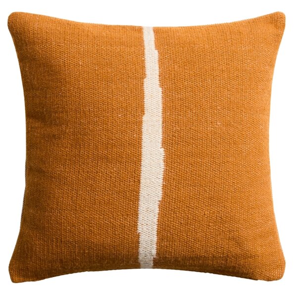 Kave Home Oranžový povlak na polštář Daila 50 x 50 cm