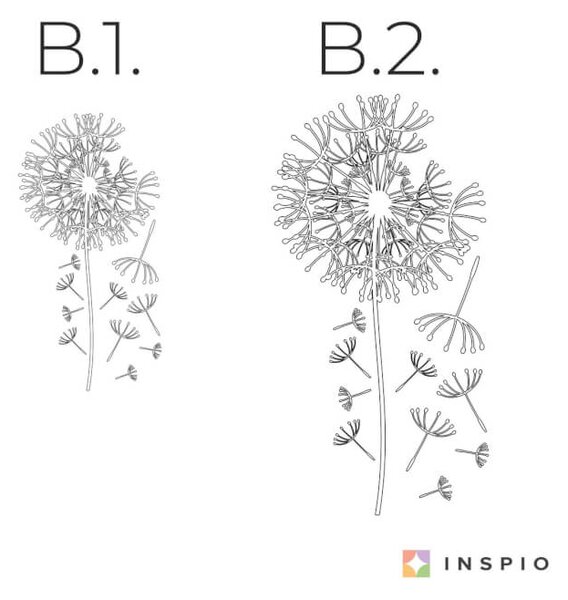 INSPIO - výroba dárků a dekorací - Samolepka na zdi - Pampeliška