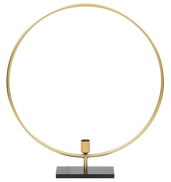 Svícen SERAM 45 cm Kov Zlatá