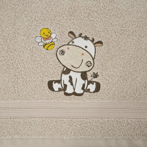 DĚTSKÝ BAVLNĚNÝ RUČNÍK BABY67 50X90 CM BÉŹOVÁ