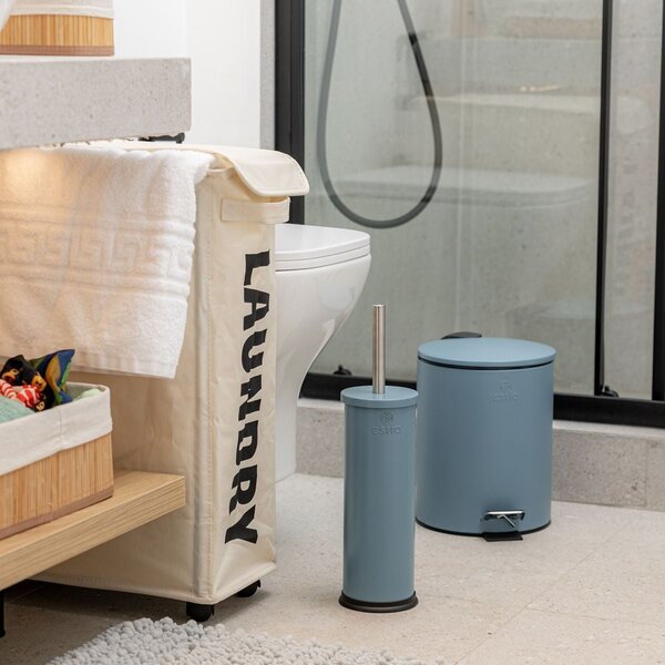 WC kartáč Classic Matte, modrá/s chromovými prvky