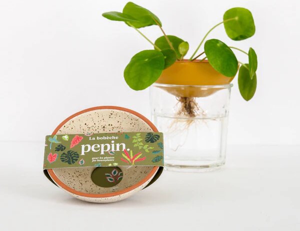 Keramická miska Bobèche Plants, zrnitá bílá