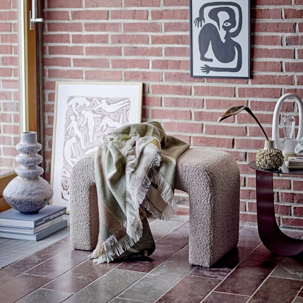 Béžová čalouněná stolička Bloomingville Bobbie 45 cm