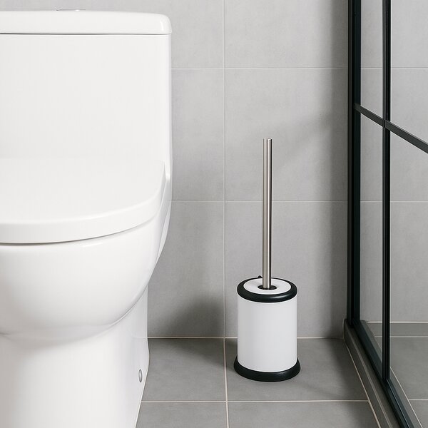 WC kartáč Core, bílý/s chromovými prvky