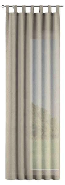 Závěs na poutkach barva béžová látka poloprůhledná, lesklé, pletený vzor