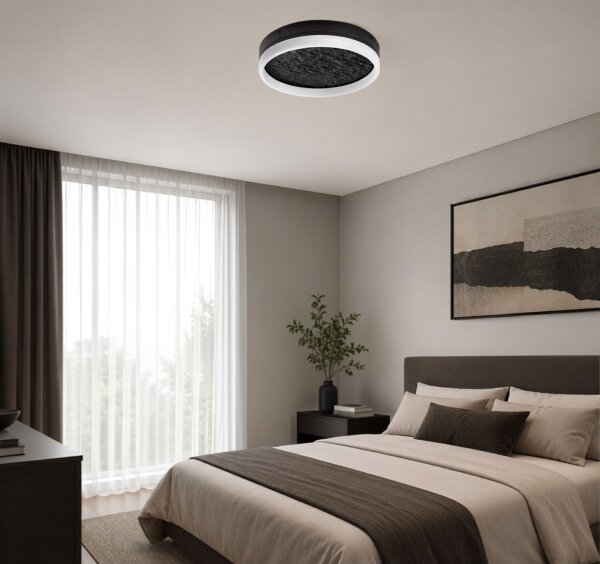 Rabalux 71523 - LED Stm stropní sv TIMMO 24W/230V 3000-6500K pr. 40 cm černá+DO
