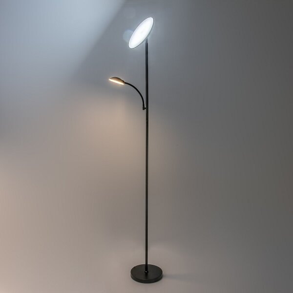 Rabalux 74084 - LED Stm stojací lampa HALINA 23W/230V 3000/4200/6500 černá