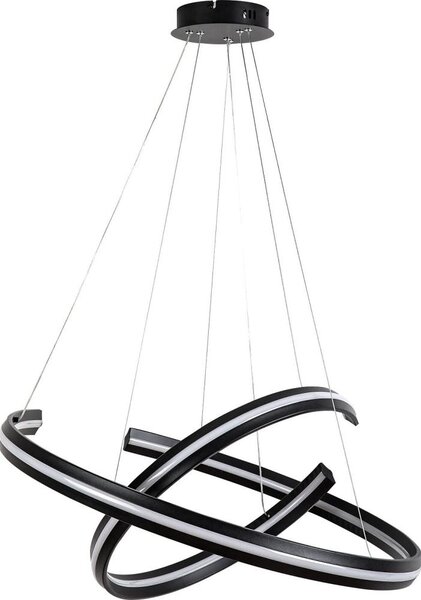 Rabalux 72052 - LED Stm lustr na lanku ZADIE 80W/230V 3000-6500K černá+DO