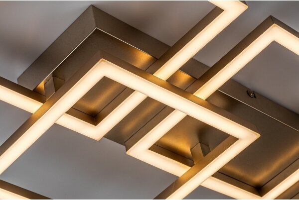 Rabalux 71499 - LED Stm stropní sv FATMA 40W/230V 3000-6500K 33x100 cm zlatá+DO