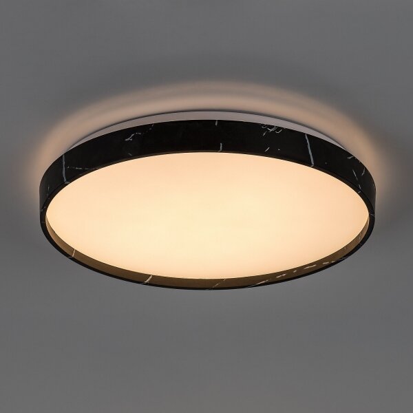 Rabalux 71517-LED Stm stropní sv TERESIA 24W/230V 3000-6500K pr. 38 cm černá+DO