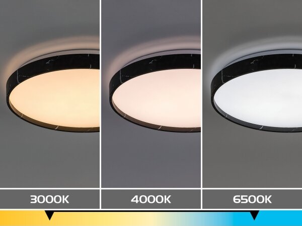 Rabalux 71517-LED Stm stropní sv TERESIA 24W/230V 3000-6500K pr. 38 cm černá+DO