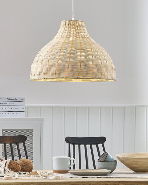 Závěsná lampa MILLIAN Ratan Světle hnědá