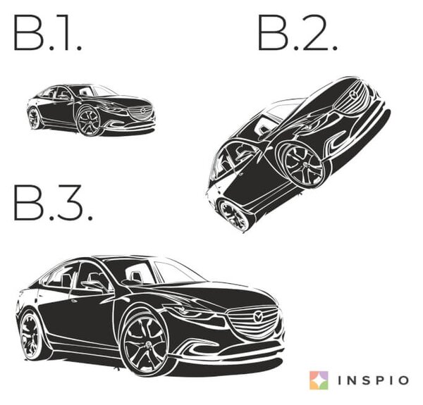 INSPIO-textilní přelepitelná samolepka - INSPIO - výroba dárků a dekorací - Samolepka na zeď - Mazda