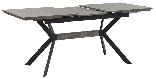 Rozkládací jídelní stůl BENSON Světle šedá 140/180 cm 80 cm