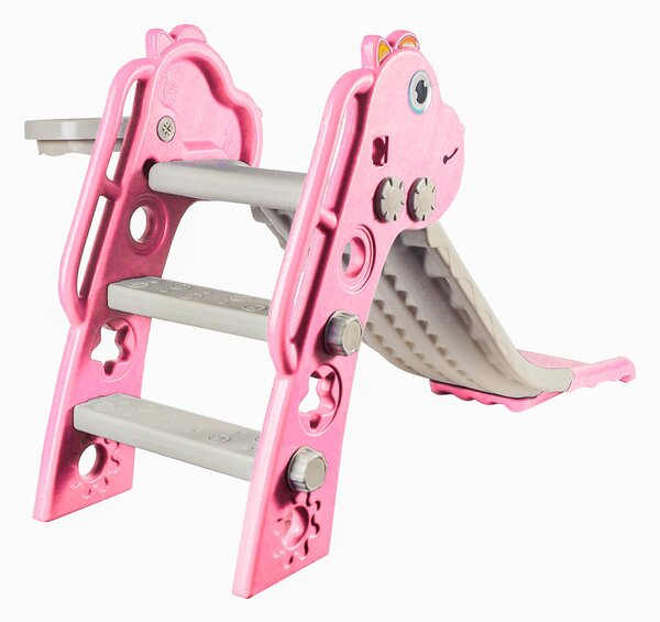Aga4Kids Skluzavka s madlem 130 cm DS3701 Růžová