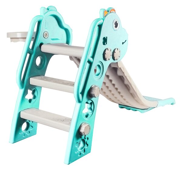 Aga4Kids Skluzavka s madlem 130 cm DS3701 Světle zelená