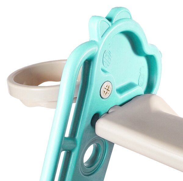 Aga4Kids Skluzavka s madlem 130 cm DS3701 Světle zelená