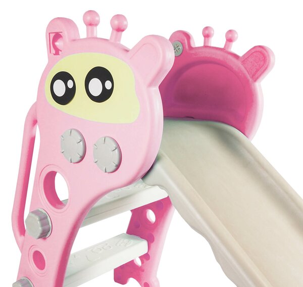 Aga4Kids Skluzavka s madlem 120 cm DS3702 Růžová