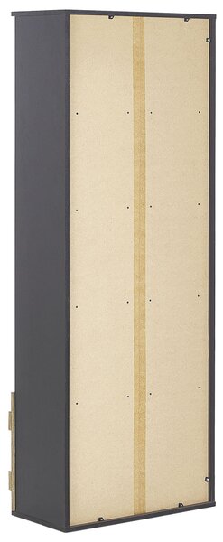 Knihovna se 4 policemi SALTER 163 cm Hnědá/Černá