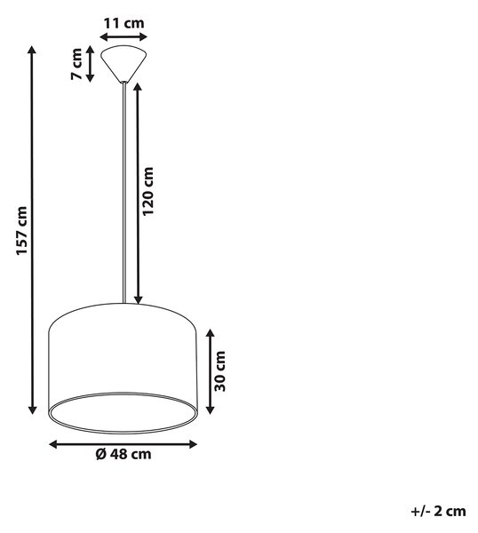 Závěsná lampa DULCE Modrá