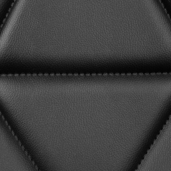 Sada 2 barových židlí VALETTA Otočná Umělá kůže Černá
