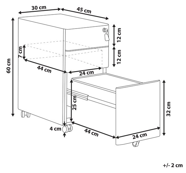 Úložná jednotka BOLSENA Kov Černá