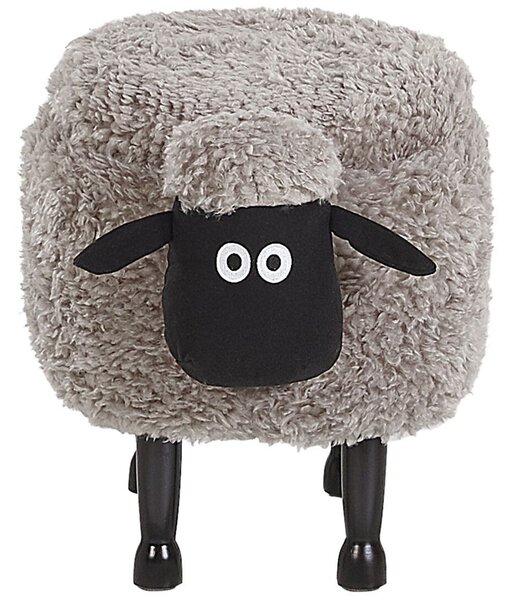 Zvířecí stolička s úložným prostorem SHEEP Ovce Tkanina Šedá