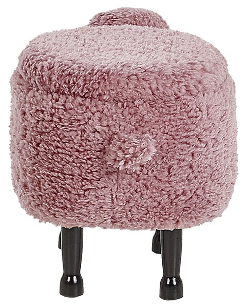 Zvířecí stolička s úložným prostorem SHEEP Ovce Tkanina Růžová