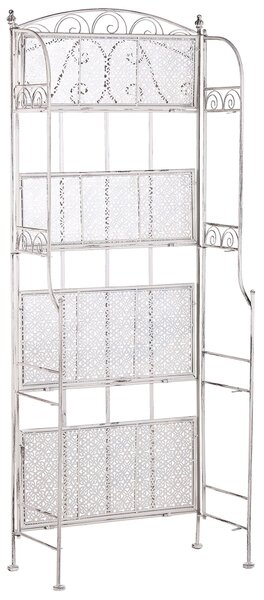 Regál s policemi PADUA 61 cm 156 cm Kov Bílá