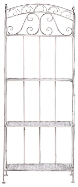Regál s policemi PADUA 61 cm 156 cm Kov Bílá