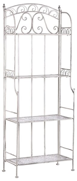 Regál s policemi PADUA 61 cm 156 cm Kov Bílá