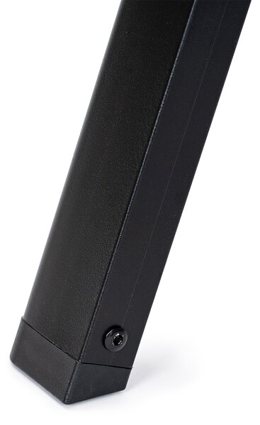 4Home Skládací ocelové schůdky Steel, 3 stupně, černá
