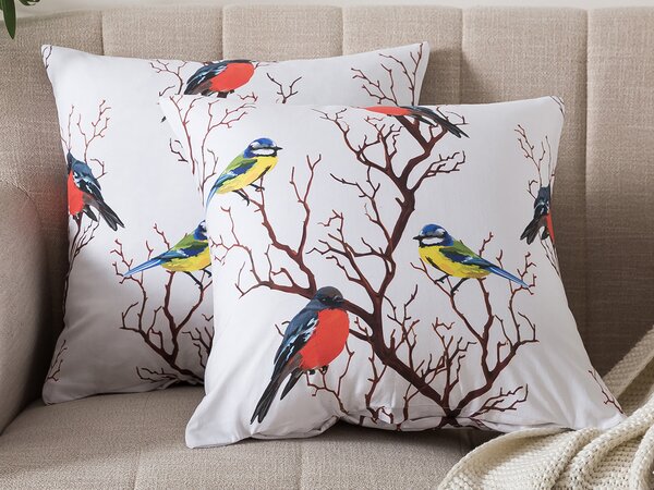 XPOSE® Set povlaků na polštář PTÁCI 43x43 cm - set 2 ks