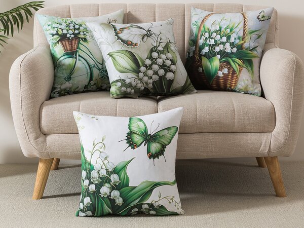 XPOSE® Set povlaků na polštář LILLY (digitální tisk) 40x40 cm - set 4 ks