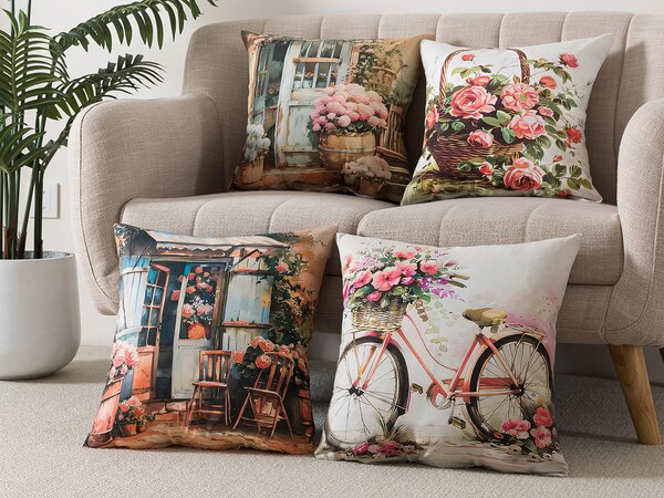 XPOSE® Set povlaků na polštář VENKOV (digitální tisk) 43x43 cm - set 4 ks