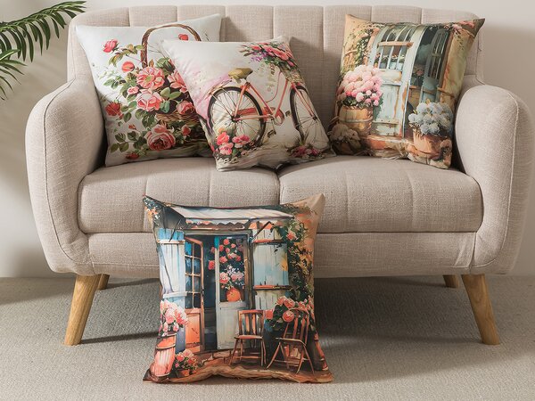 XPOSE® Set povlaků na polštář VENKOV (digitální tisk) 43x43 cm - set 4 ks