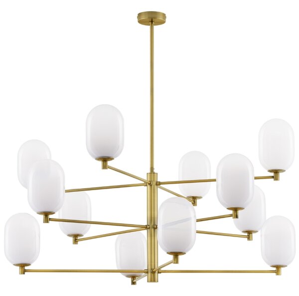 Nova Luce Skleněné závěsné světlo Balor 100 cm