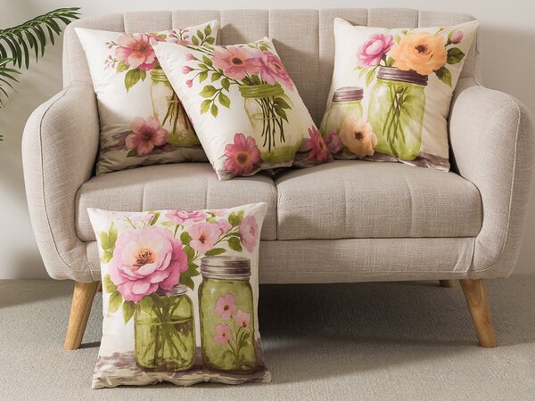 XPOSE® Set povlaků na polštář ROMANCE 43x43 cm - set 4 ks