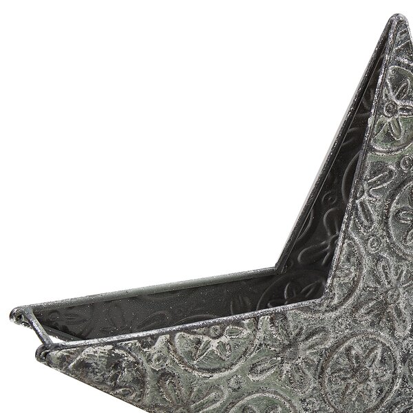 Sada 2 svícnů TORNIO 30/26 cm Kov Stříbrná
