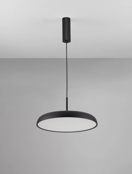 Stmívatelný LED lustr Linus 45 černé – Černá