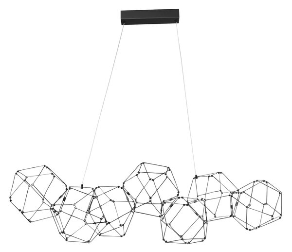 LED lustr Nebula 108 černé – Černá